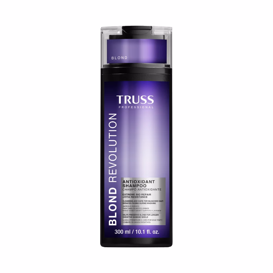 TRUSS Blonde Revolution Shampoo 300ml — Shampoo para Cabelo Loiro com Brilho e Proteção da Cor