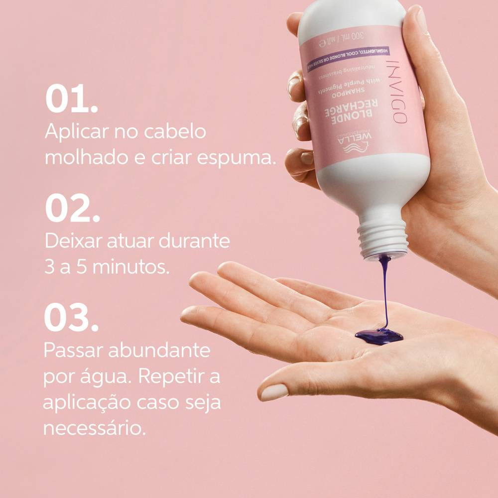 WELLA INVIGO BLONDE RECHARGE SHAMPOO 1000ML - Image 2