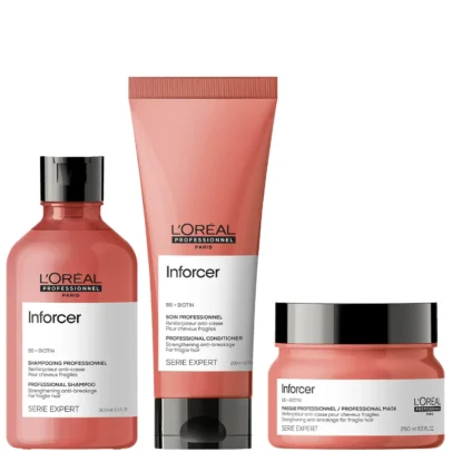 L'Oréal Inforcer Pack (Shampoo 300ml+Condicionador 200ml+Máscara 250ml)