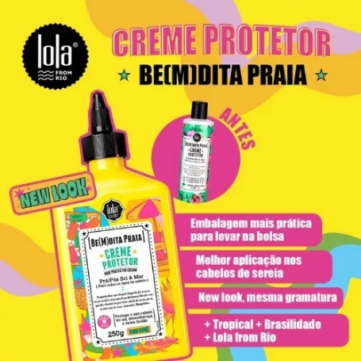 Alternative view of Lola Be(M)dita Praia Creme Pré e Pós Sol 250g