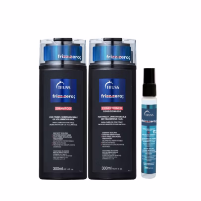 Truss Frizz Zero Shampoo 300ml+ Condicionador 300ml +Máscara Líquida 30ml