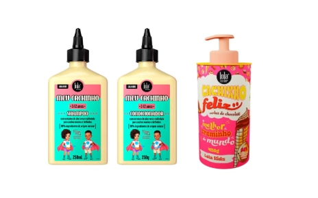 Pack Meu Cachinho (Shampoo 250ml + Condicionador 250ml + Cachinho feliz sorbet C 450g)
