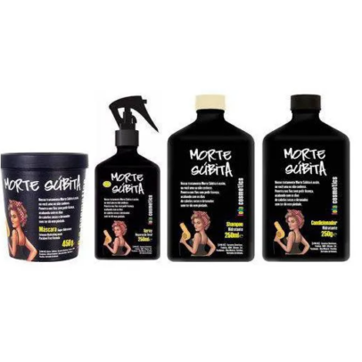 Lola Gama Completa Morte Súbita (Shampoo 250ml + Condicionador 250ml + Máscara 450g + Spray 250ml)
