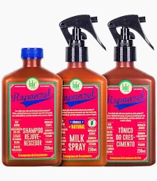 Lola Rapunzel Gama (Shampoo 250ml + Milk Spray 250ml + Tónico Crescimento 250ml)