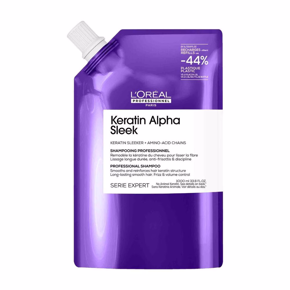 L’Oréal Refill Shampoo Keratin Alpha Sleek Reffil 1L