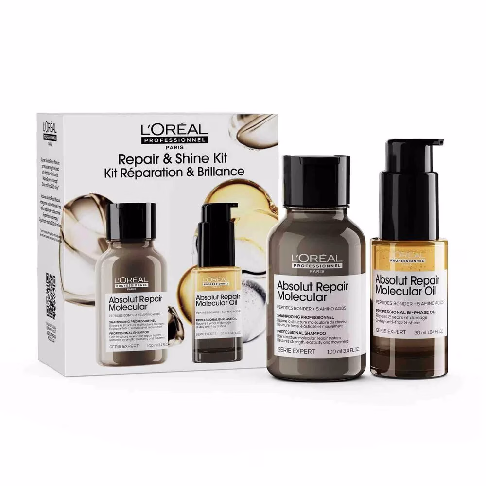 L’Oréal Absolut Repair Molecular Kit Duo Mini (Shampoo 100 ml + Óleo 30 ml)