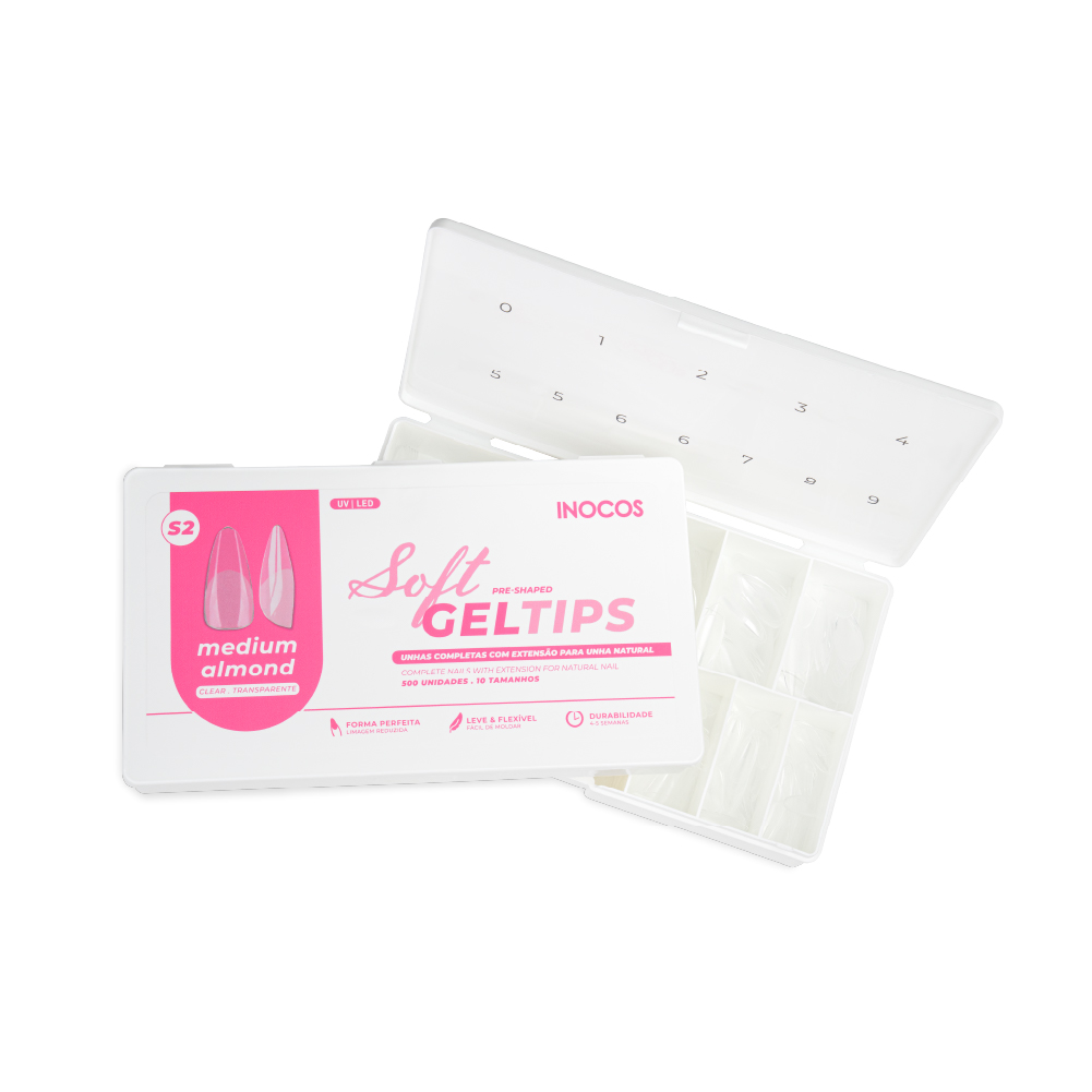INOCOS - Soft Gel Tips INOCOS Medium Almond S2
