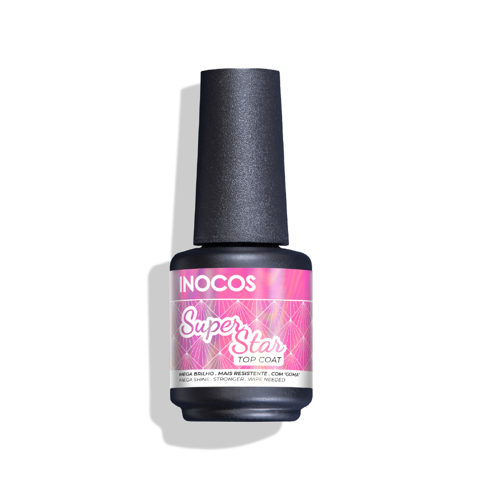 INOCOS - TOP COAT SUPER STAR VERNIZ GEL 15ml