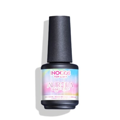 INOCOS - Verniz Gel Top Coat Aurora Magic Effect 15ml