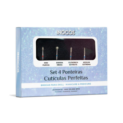 INOCOS - SET 4 BROCAS CUTÍCULAS PERFEITAS