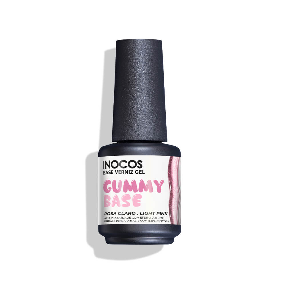 INOCOS - Verniz Gel Gummy Base Rosa Claro 15ml