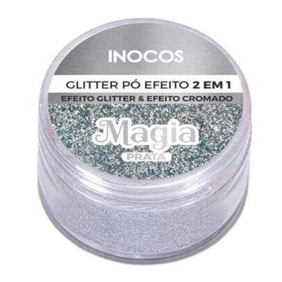 INOCOS - Pó GLITER MAGIA Prata INOCOS 3g