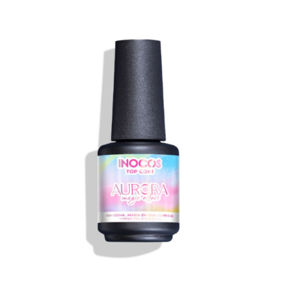 INOCOS - Verniz Gel Top Coat Aurora Magic Effect 15ml