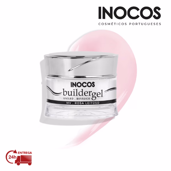 INOCOS - GEL CONSTRUÇÃO ROSA LEITOSO MV, 50gr