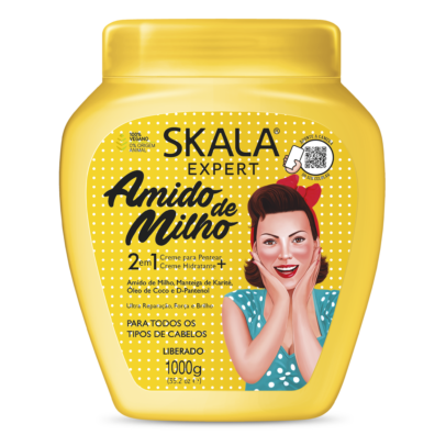 Skala Creme de Tratamento Amido de Milho 1000g