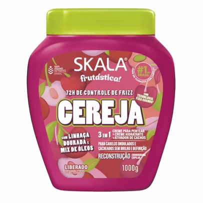 Skala Creme de Tratamento e Leave-in Frutastica Cereja 1000g
