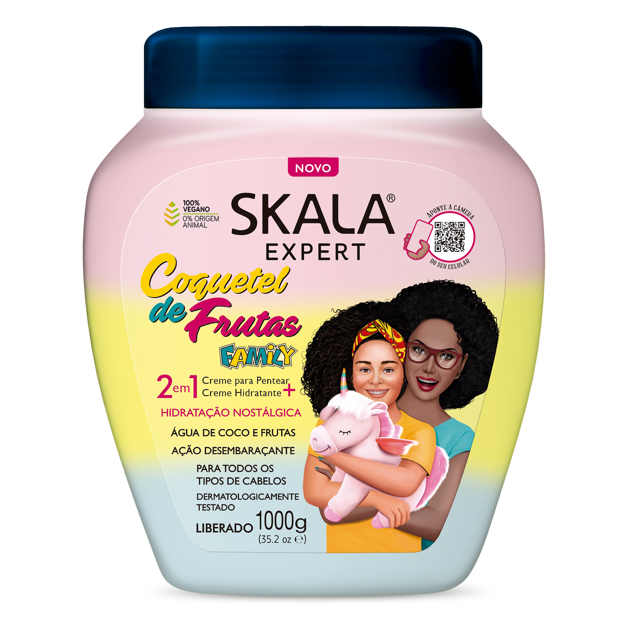 Skala Creme de Tratamento Coquetel de Frutas Family 1000g