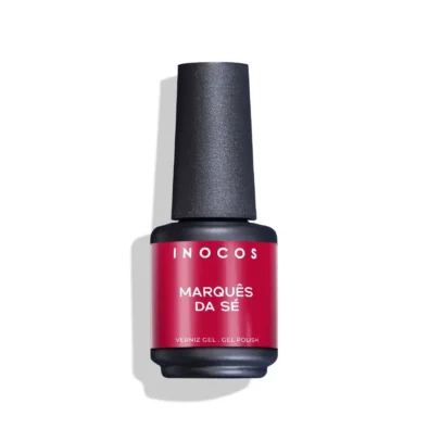 INOCOS - Verniz Gel Marquês da Sé Verniz Gel Vermelho com fórmula duradoura e pigmentada REF. 91.18.374 Apresentamos-te o Verniz Gel INOCOS Marquês da Sé da Coleção Ah! Fadista. Cor Vermelho. Detalhes: Verniz Gel Vegan & Cruelty Free Quantidade: 15ml Modo de uso: Após a aplicação da Base, aplica uma ou duas camadas finas de Verniz Gel. Catalisa em Lâmpada UV (160s) ou LED (60s).