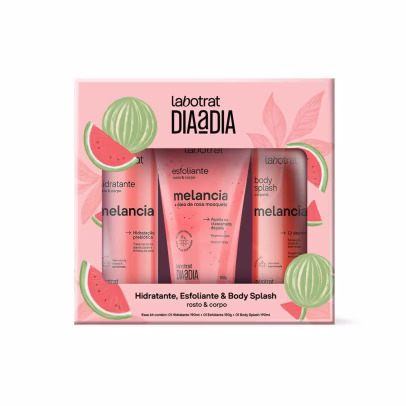 Labotrat – Pack Esfoliante 150g + Hidratante 190ml + Body Splash 190ml Melancia Dia a Dia