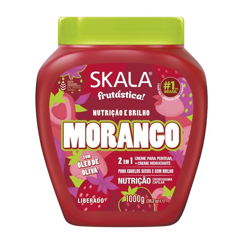 Creme Skala Frutástica Morango 1 kg